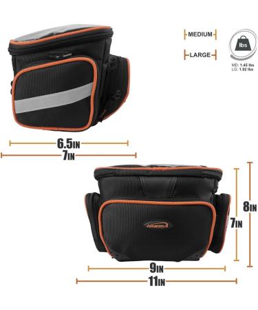 Ibera Bike Handlebar Bag for Camera Equipment  Clip-on Quick Release Bicycle Bag with Rain Cover and Map Sleeve  Medium (IB-HB4) - Buy Online on GoSupps.com
