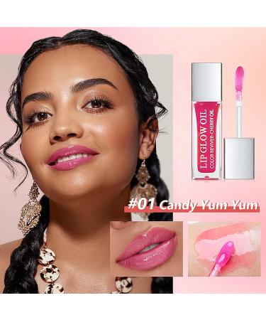 Plumping Lip Oil Trio Set - Hydrating Lip Gloss Tinted Balm Nourishing Glow Care | Transparent Toot for Dry Lips - Buy Online on GoSupps.com