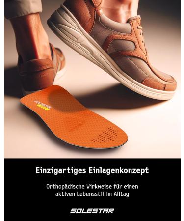 Solestar Active Insoles for Everyday Shoes Size 39/40 - Unisex Comfort Inserts for Pain Relief & Stability - Buy Online on GoSupps.com