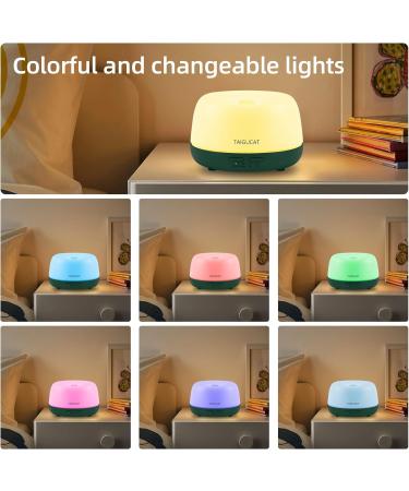 TAIGUCAT 300ML Aromatherapy Essential Oil Diffuser - USB-C Power - Remote Control - 7-LED Color Changing Light - Mini Home Diffuser for Small Bedrooms and Offices (Green) - Buy Online on GoSupps.com