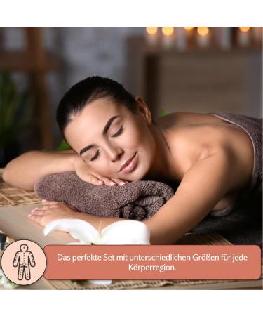 Lauschaer Glass Cupping Set - 3 Professional Fireless Cupping Glasses (15-20-25mm) - Hand-Blown Medical Cupping Therapy - Buy Online on GoSupps.com