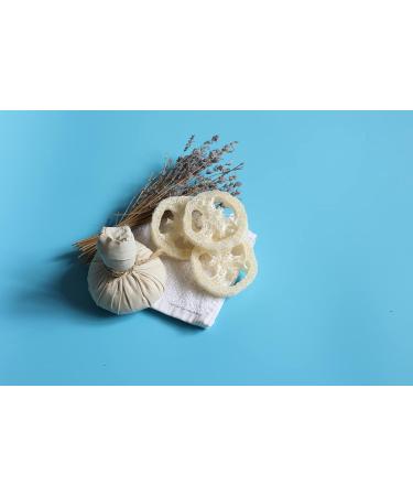 Natural Luffa Slice by The Soap Factory - 100% Organic Body Peeling Sponge for All Skin Types - Buy Online on GoSupps.com