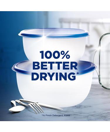 Finish | Finish Dishwasher Rinse & Shine Aid | Regular| Pack of 6 250ml each | For Drier Glasses and Spot Prevention 250 ml (Pack of 6) - Buy Online on GoSupps.com