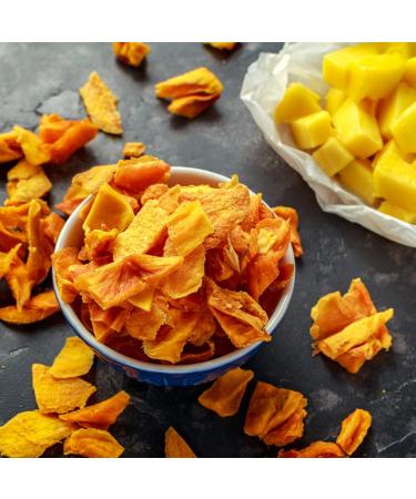Zeina Dried Mango (700g) - High Fiber, Low Fat, Tropically Sweet Fruit Chunks - Resealable Zip - Healthy Snacking Option - Buy Online on GoSupps.com