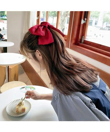 Elegant Bowknot Large Hair Loops Clips - 6 Pcs Fabric Hair Jewelry for Women & Children - Buy Online on GoSupps.com