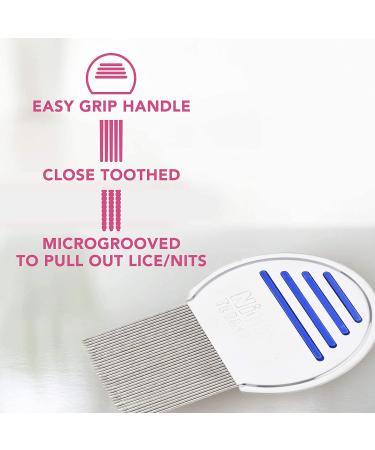 Fairy LiceMothers MagicWand Metal Lice Comb - Specially Designed for Head Lice Removal on Thick and Thin Hair - Buy Online on GoSupps.com