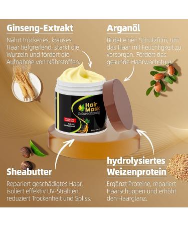  Ingbear 500ml hair mask for very dry and damaged hair deep repair conditioner hair care suitable for all hair types - Buy Online on GoSupps.com