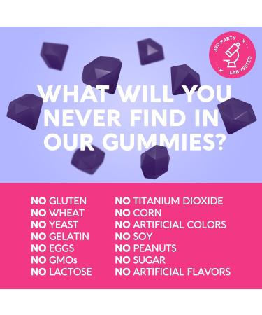 MAREE Magnesium Gummies for Calm & Relaxation | Vitamin D3 K2 B6 Complex | Immune Support | 60 Raspberry Gummy Gems - Buy Online on GoSupps.com