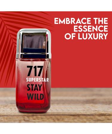 717 Superstar Sensual Woody Fragrance for Men | Long Lasting Cologne Aromatic Scent Eau de Parfum Natural Spray - Great Holiday Gift 3.4 Fl Oz/100 Ml - Buy Online on GoSupps.com