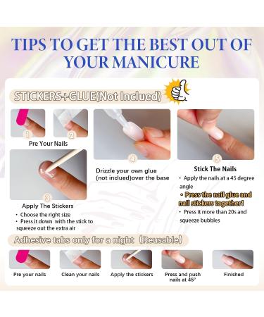 KQueenest Chrome Light Pink Short Square Press on Nails | Acrylic Soft Gel with Pearlescent Effect Perfect Petite False Nail Set for Women & Girls - Buy Online on GoSupps.com