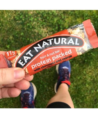 Eat Natural Protein Bars with Chocolate and Orange 45g 12 Pack - Buy Online on GoSupps.com