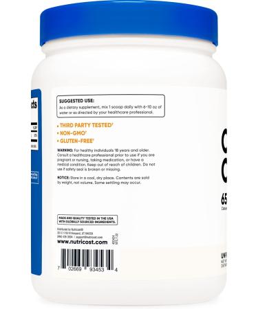Nutricost Calcium Citrate Powder 500g - Pure & Gluten-Free Formula - Buy Online on GoSupps.com