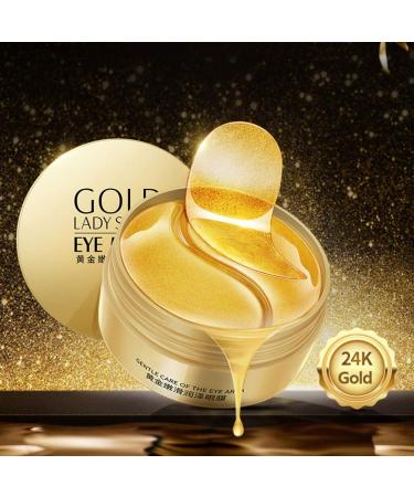 Buy Allouli 60 Pcs (30 Pairs) 24k Gold Crystal Collagen Eye Mask Gel Patches | Anti-Aging Dark Circles Puffiness Relief Moisturizing Eye Pads - International Shipping Available - Buy Online on GoSupps.com