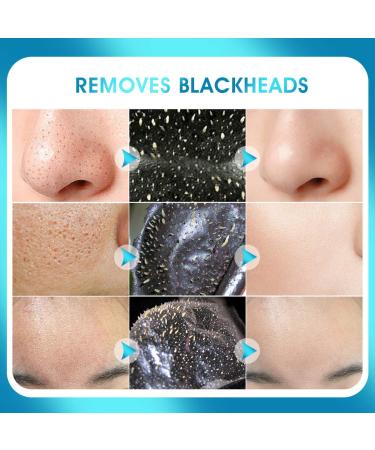 Blackhead Remover Mask with Charcoal Peel Off - Skin Care Face Mask 3-in-1 Kit for Pimple & Deep Cleansing - Shrink Pore, Includes Blackhead Remover Tools - Buy Online on GoSupps.com