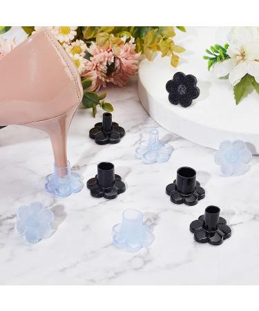 Stallry 10 Pairs High Heel Protectors for Wedding Shoes - Clear Grass Heel Stoppers in 5 Sizes for Women - Buy Online on GoSupps.com
