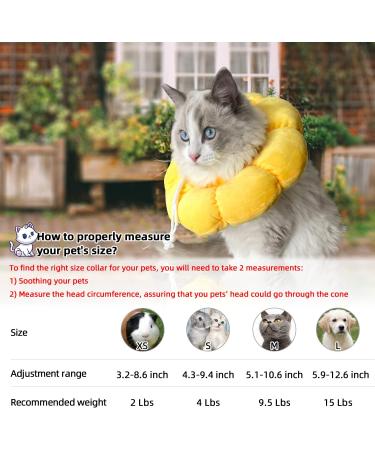 KUDES Sunflower Small Dog Recovery Collar - Adjustable E-Collar for Wound Healing - Elizabethan Collar for Small Pets - Cute Design - Size Small (up to 4lb) - Buy Online on GoSupps.com