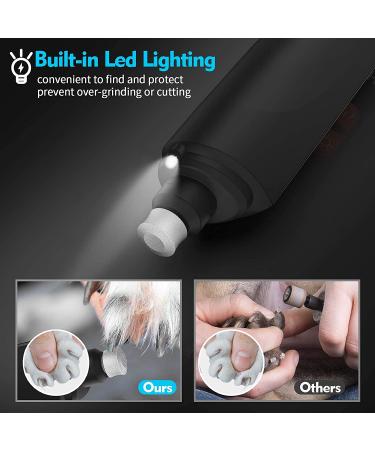 GHG Dog Nail Grinder - LED 3-Speed Rechargeable Pet Trimmer for Quiet Grooming - Ideal for Dogs & Cats - Buy Online on GoSupps.com