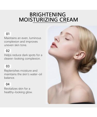 rabuu Lightweight Face Moisturizer Cream For Daily Hydration Brightens Skin Tone & Reduces Dark Spots Non-Greasy Formula - Buy Online on GoSupps.com