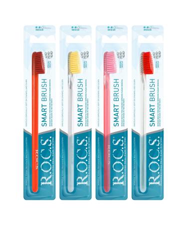 R.O.C.S.Toothbrush Classic Medium - Intelligent B rstSystem - Developed in cooperation with dentists - intelligent brushing of teeth - High quality bristles (color cannot be selected) - Buy Online on GoSupps.com
