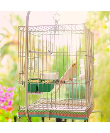 Ledoo 12pcs Bird Water Bowl & Hanging Feeder - 5x10cm Plastic Dispenser for Parrots & Birds - Ideal for Cages - Buy Online on GoSupps.com