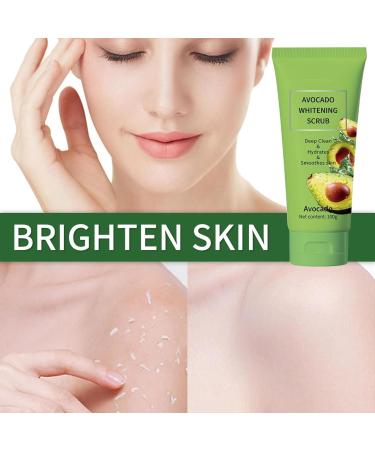 Avocado Body Scrub Exfoliating Face Body Exfoliating Body Scrub Exfoliating and Hydrating Peel Dead Skin Cells and Rejuvenate Skin Facial cleansing scrub 100 g - Buy Online on GoSupps.com