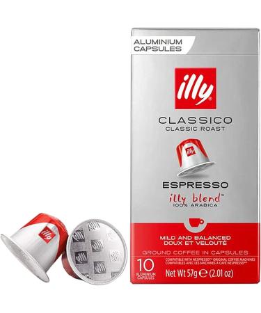 Illy Classico Espresso Nespresso Compatible 10 Capsules - 4 Units - Buy Online on GoSupps.com