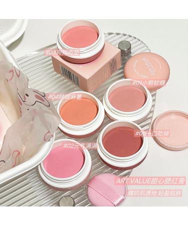 Powder Blush Matte Powder Blusher Cream Natural And Versatile Powder Blusher Pseudo sweetheart Natural Silky Finish - Luminous Pressed Mineral Powder Blush (3# 20g) - Buy Online on GoSupps.com