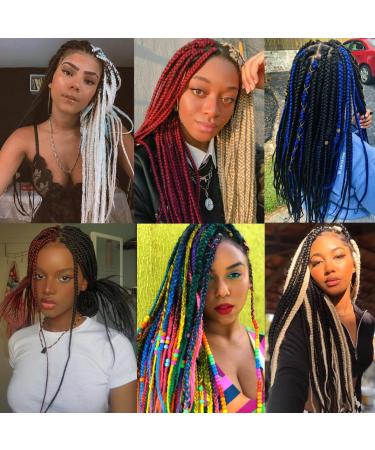 Leeven 16 Inch Pre Stretched Braiding Hair Black Kanekalon 3 Packs EZ Braiding Hair Crochet Braiding Hair Extensions /1B 16 Inch (Pack of 3) 1B - Buy Online on GoSupps.com
