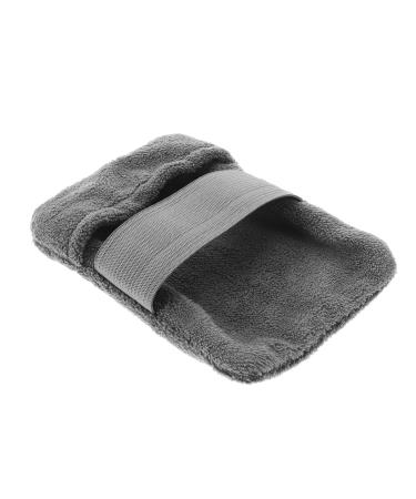 FRCOLOR Moufles Anti-sable Grands Gris pour Enlever le Sable Brosse Douce en Tissu Confortable Plage Camping Nettoyage Peau Plus Lisse