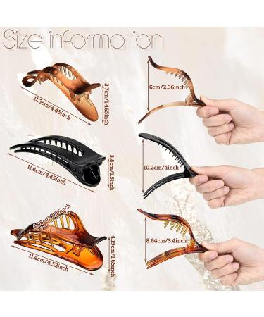 9 Pcs Alligator Hair Clips - Women's Hair Accessories for Styling - Claw Clips for Thick, Curly, and Fine Hair - Girls Gifts - Fresh Pattern - Buy Online on GoSupps.com