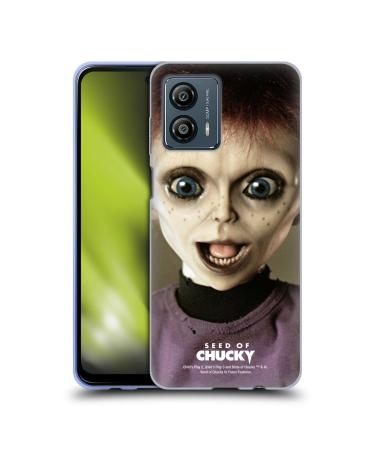 Head Case Designs Officially Licensed Seed of Chucky Glen Doll Key Art Soft Gel Case Compatible with Motorola Moto G53 5G