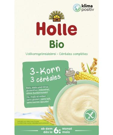 Porridge 3 Dairy Free Grains Without Gluten 250g EKO Holle - Buy Online on GoSupps.com
