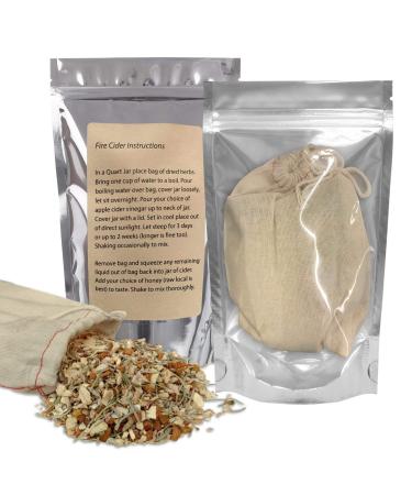 Fire Cider Tonic Kit - Brewing Bag With Herbs and Spices For DIY Home Remedy, Makes 32 Ounces