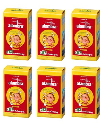 Passalacqua Passalacqua Alambra 250g Italian Espresso Coffee Pack of 6