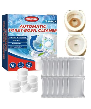 12PCS Toilet Cleaner Fizzy Foam Toilet Cleaner Toilet Bowl Cleaner Strong Toilet Limescale Remover Toilet Bleach Cleaner Fresh Toilet Cleaner and Descaler Active Toilet Stain Remover Heavy Duty