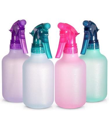 12oz Colored Squirt Bottles - Refillable Stream and Mister Spray Bottle for Cleaning, Gardening, Grooming - Hair Salon - COLORS MAY VARY - Buy Online on GoSupps.com