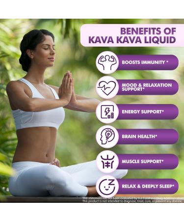 7-in-1 Kava Kava Root Extract Supplement 2Pack High Concentration Kava with Ashwagandha Lemon Balm Valerian Root Magnesium for Relaxation Cognitive Support and Immune System 1 Fl Oz 2 Fl Oz (Pack of 1) - Buy Online on GoSupps.com