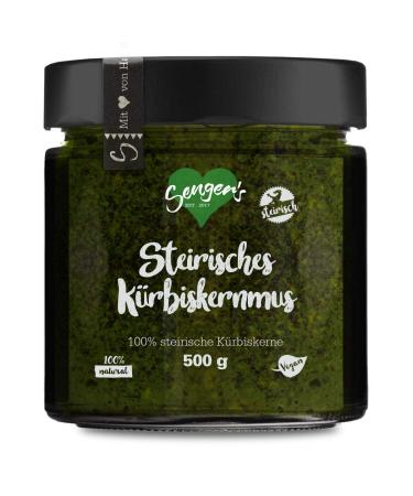 500 g Styrian pumpkin seed puree 100% Styrian pumpkin seeds without sugar salt and additives Vegan raw pumpkin seeds 500 g (1 pack)