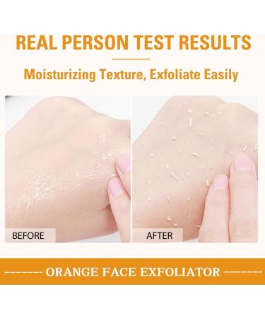 Orange Face Exfoliator Vitamin C Face Scrub Mild Exfoliating Face Wash Orange Exfoliating Gel For Brightening Skin Exfoliating Scrub Remove Dead Skin For Smooth & Radiant - Face & Body &Knee - Buy Online on GoSupps.com