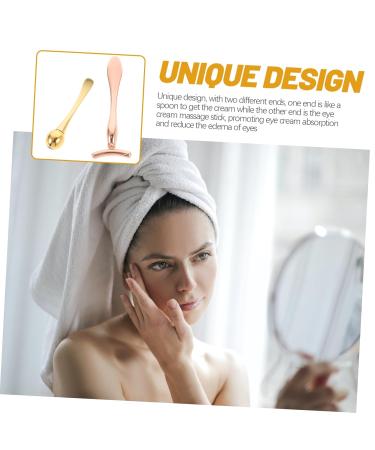 Golden Eye Massage Roller & T-Bar Set | Skin Care Tools for Eye Creams & Facial Masks | International Shipping - Buy Online on GoSupps.com