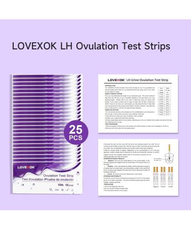 LOVEXOK Urine Ovulation Test Strip Rapid Home Self-Checking 25 Count - Buy Online on GoSupps.com