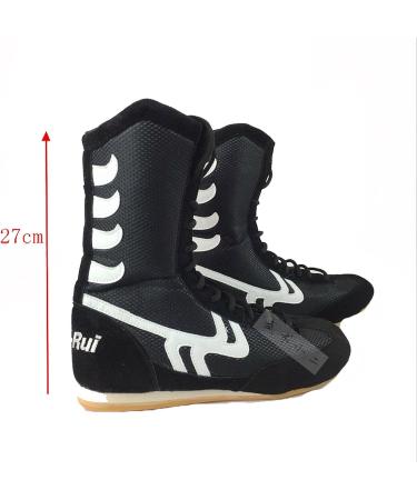 Day Key Wrestling Boots - Rubber Sole Combat Training Shoes for Men, Women, and Kids (Size 8.5) - Black - Buy Online on GoSupps.com