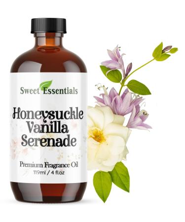 Honeysuckle Vanilla Serenade 4oz Premium Fragrance Oil Aromatherapy Diffuser Crafts Soap Home Scents Bath & Body DIY Parfum and Much More. Versatile and Long-Lasting