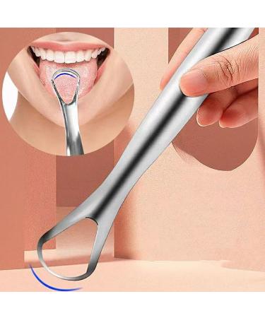 Stainless Steel Tongue Scraper Set - 2-Piece Oral Care Cleaner for Fresh Breath | Ship Internationally - Buy Online on GoSupps.com