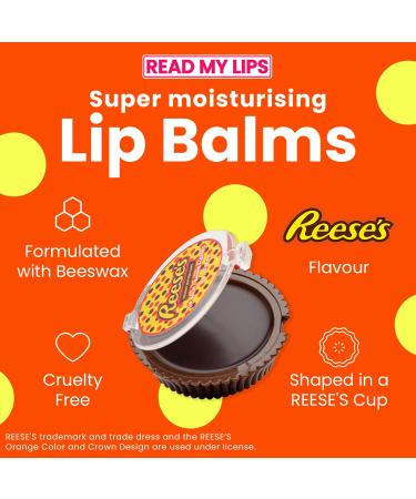 Read My Lips Reeses Cup Shaped Lip Balm - Deliciously Moisturizing & Fun Lip Care | Shop Internationally - Buy Online on GoSupps.com