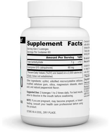 Source Naturals Coenzyme Q10 - 30 mg Antioxidant Support for Heart Brain Immunity & Liver - 120 Lozenges - Buy Online on GoSupps.com