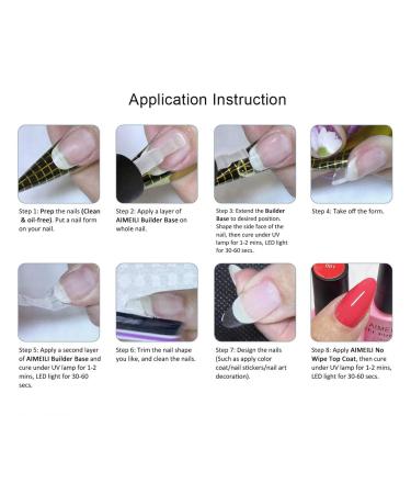 AIMeili 8 in 1 Nail Polish Base Set | 6 Colors Builder Gel in a Bottle | 8ml Gel Nail Kit | International Shipping Available - Buy Online on GoSupps.com