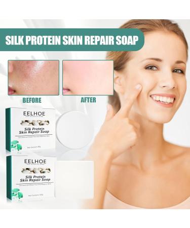 All-Natural Goat Milk Soap Bars with Silk - Moisturizing & Gentle for Sensitive Skin | Nourishing Cleansing Bar for Hands & Body - Buy Online on GoSupps.com