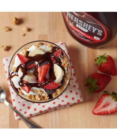 Hershey's Chocolate Syrup Genuine Chocolate Flavour | Chocolate Flavour Hersheys Dessert Topping | Kids' Favourite Chocolate Sauce -Vegetarian-Friendly Sweets | Pack of 2 x 1.36Kg | Sold by EPL - Buy Online on GoSupps.com