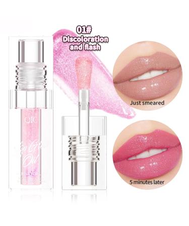 Petansy Color Changing Lip Oil Set | Hydrating Plump Gloss | 3 Natural Shades | Big Brush Tint - Buy Online on GoSupps.com